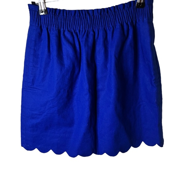 NWT J. Crew Factory linen/cotton blend skirt. Color: Blue Size: 2 - Picture 2 of 6